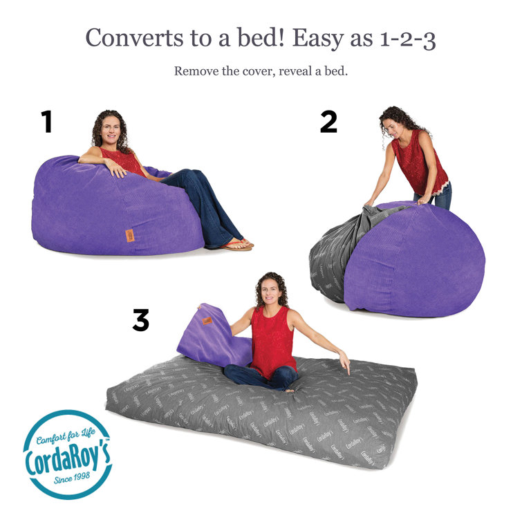 Convertible bean bag online bed